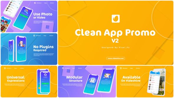 Videohive Clean App Promo V2 Product Promo template preview