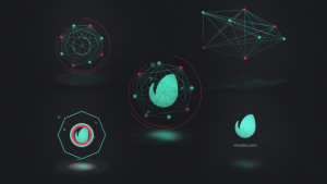 Connected Shapes Logo Reveal Video Displays template preview