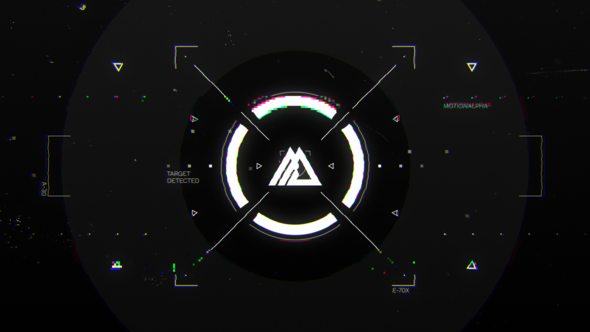 Videohive Glitch HUD Logo Titles template preview
