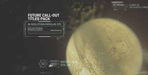 Videohive Future Call-outs Titles Pack/ HUD UI Call out/ Digital Interface Placeholders/ Sci-fi and Technology Titles template preview
