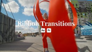 Videohive Ribbon Transitions Elements template preview