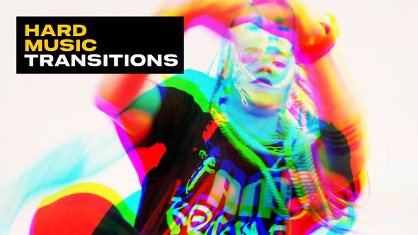 Videohive Hard Music Transitions | After Effects Elements template preview