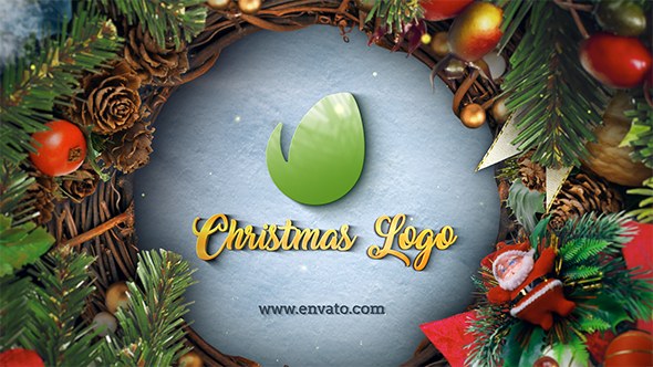Christmas & New Year Logo Video Displays template preview