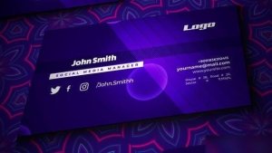 Videohive Business Card Opener Mockup Openers template preview