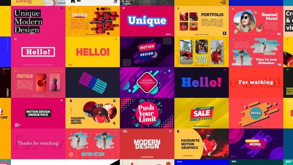 Videohive Big Typography Titles Pack Titles template preview
