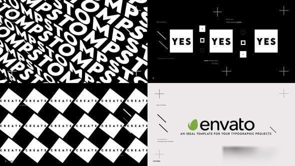 Videohive Typo Stomp Opener Openers template preview