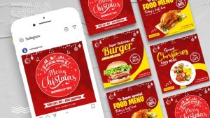 Merry Christmas Sale Template Video Displays template preview