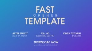 Videohive Fast Opener 3 Openers template preview
