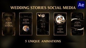 Videohive Wedding Stories Instagrams for After Effects Openers template preview