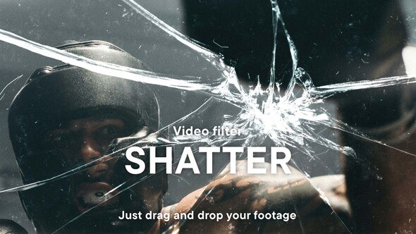 Videohive Shattered Glass Video Effect Template Video Displays template preview