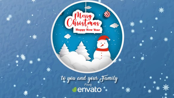 Christmas Opener Video Displays template preview