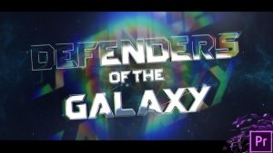 Space Logo Premiere Pro template preview