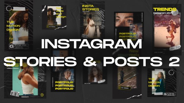 Videohive 10in1 Instagram Stories & Posts 2 Openers template preview