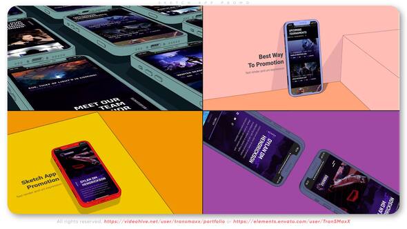 Videohive Sketch App Promo Product Promo template preview