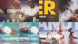 Videohive Sport Reel Video Displays template preview