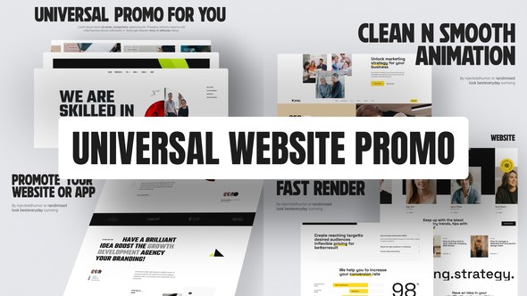 Videohive Universal Website Promo Product Promo template preview