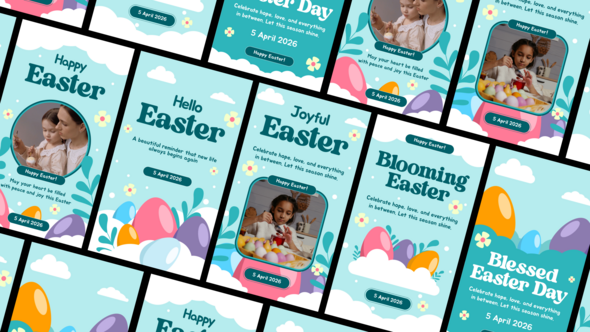 Easter Social Media After Effect Openers template preview