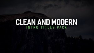 Modern Intro Titles Pack Video Displays template preview
