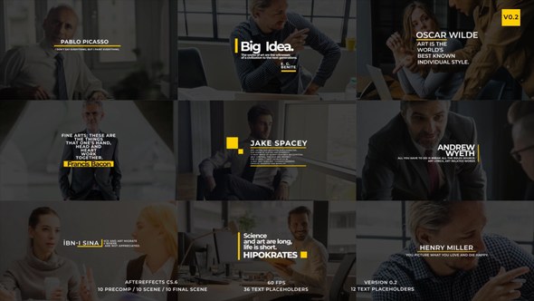 Videohive Modern Art Titles V2 Titles template preview