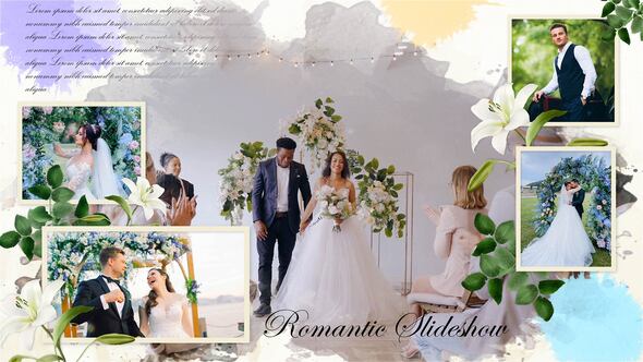 Videohive Ink Wedding Slideshow 50512353 Video Displays template preview
