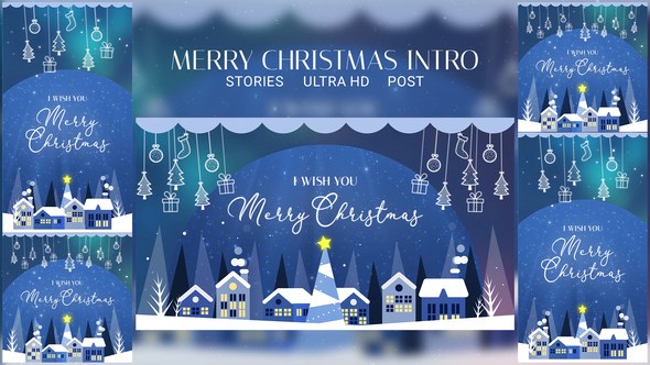 Videohive Christmas Intro I Christmas Instagram Stories 55447248 Openers template preview