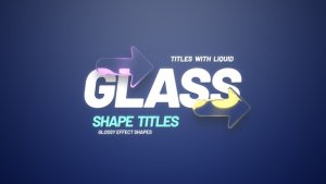 Videohive Glass Shape Titles Titles template preview