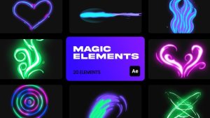 Videohive Cartoon Magic VFX for After Effects Elements template preview
