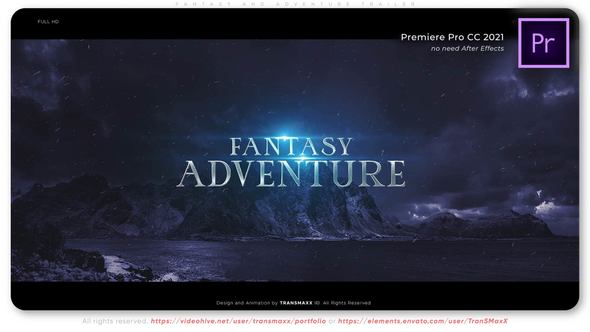 Fantasy and Adventure Trailer Premiere Pro template preview