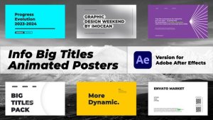 Videohive Info Big Titles вЂ“ Animated Posters Video Displays template preview