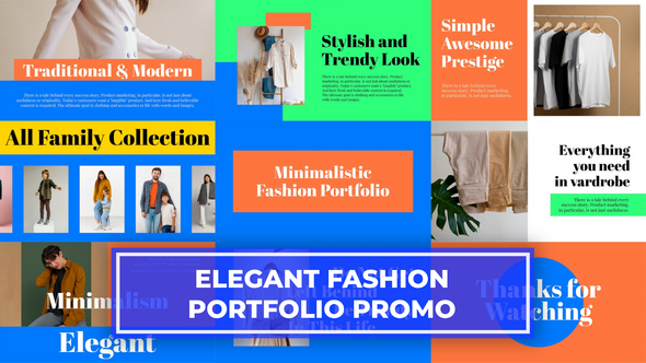 Videohive Minimalistic Fashion Portfolio Slideshow Broadcast-packages template preview