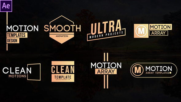Videohive Clean Motion Titles 33558831 Titles template preview