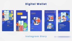 Videohive Digital Online Wallet Instagram Story Elements template preview