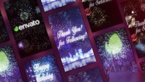 Videohive Fireworks/Celebration Holiday New Year Instagram Stories Openers template preview