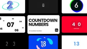 Videohive Countdown Numbers for After Effects Elements template preview