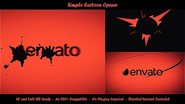 Videohive Simple Cartoon Opener 19768416 Logo Stings template preview