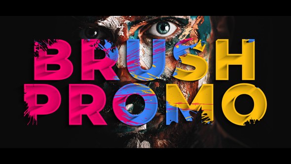 Videohive Colorful Brush Promo Openers template preview
