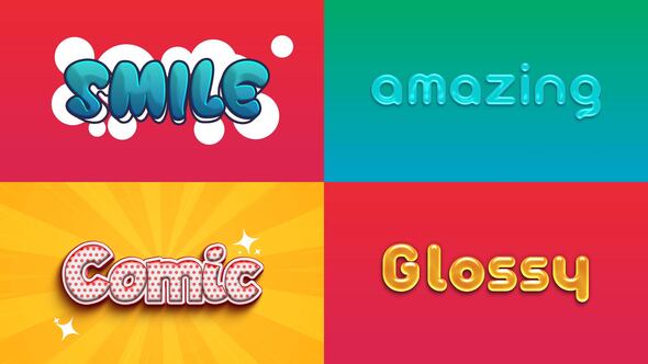 Videohive Text Effect - Kid Style 03 Titles template preview
