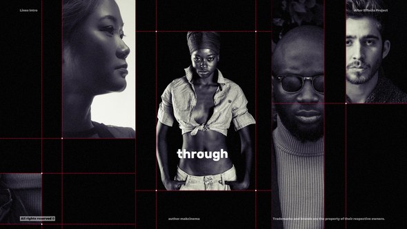 Videohive Line Intro - Grid Intro Openers template preview