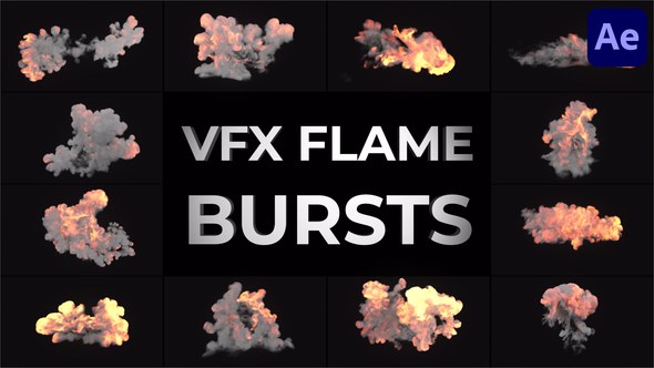 Videohive VFX Flame Bursts for After Effects Elements template preview