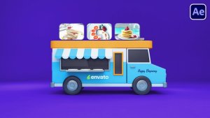 Videohive Food Truck Logo 56793684 Openers template preview