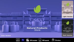 Videohive Natural Products Store Logo Stings template preview