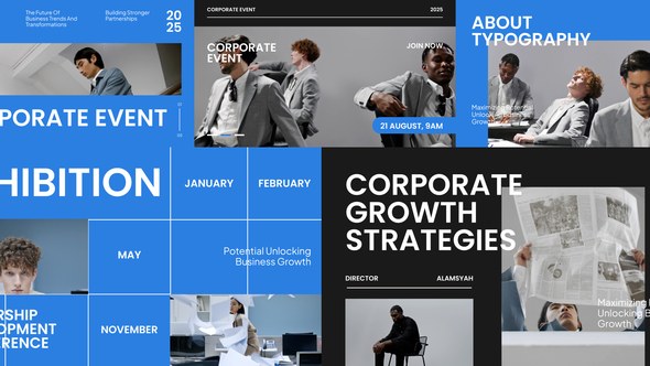 Videohive Corporate Event Video Displays template preview