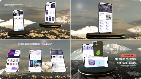 Videohive Elegant App Presentation Product Promo template preview