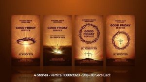 Videohive Easter Worship Good Friday Instagram Stories Easter template preview