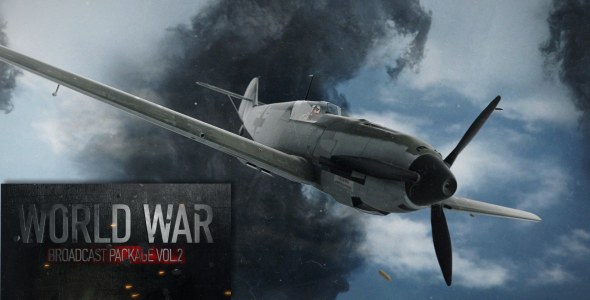 World War Broadcast Package Vol.2 Video Displays template preview