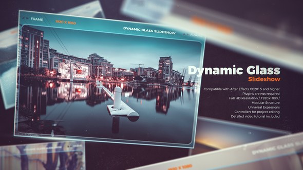 Videohive Dynamic Glass Slideshow Openers template preview