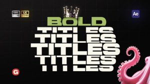 Videohive Titles Bold Text Titles template preview