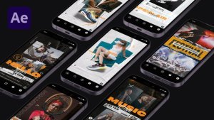 Videohive Grunge Collage Stories Openers template preview