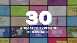 Videohive Animated Typeface Showcase Titles template preview