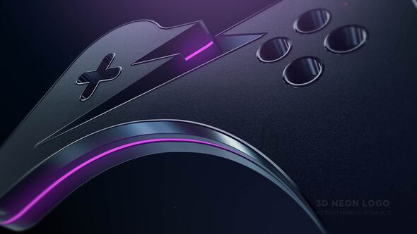 Videohive 3D Neon Logo 28580084 Logo Stings template preview